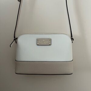 Kate Spade Cream and Tan Crossbody Bag